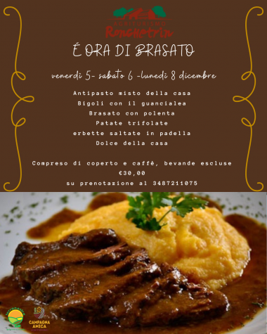 Agriturismo Ronchetrin - E' ORA DI BRASATO