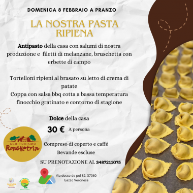 Agriturismo Ronchetrin - DOMENICA 8 FEBBRAIO : NUOVO PIATTO