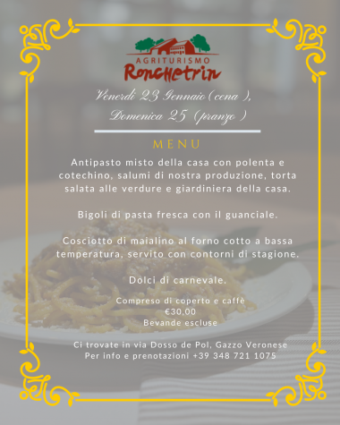 Agriturismo Ronchetrin - I BIGOLI